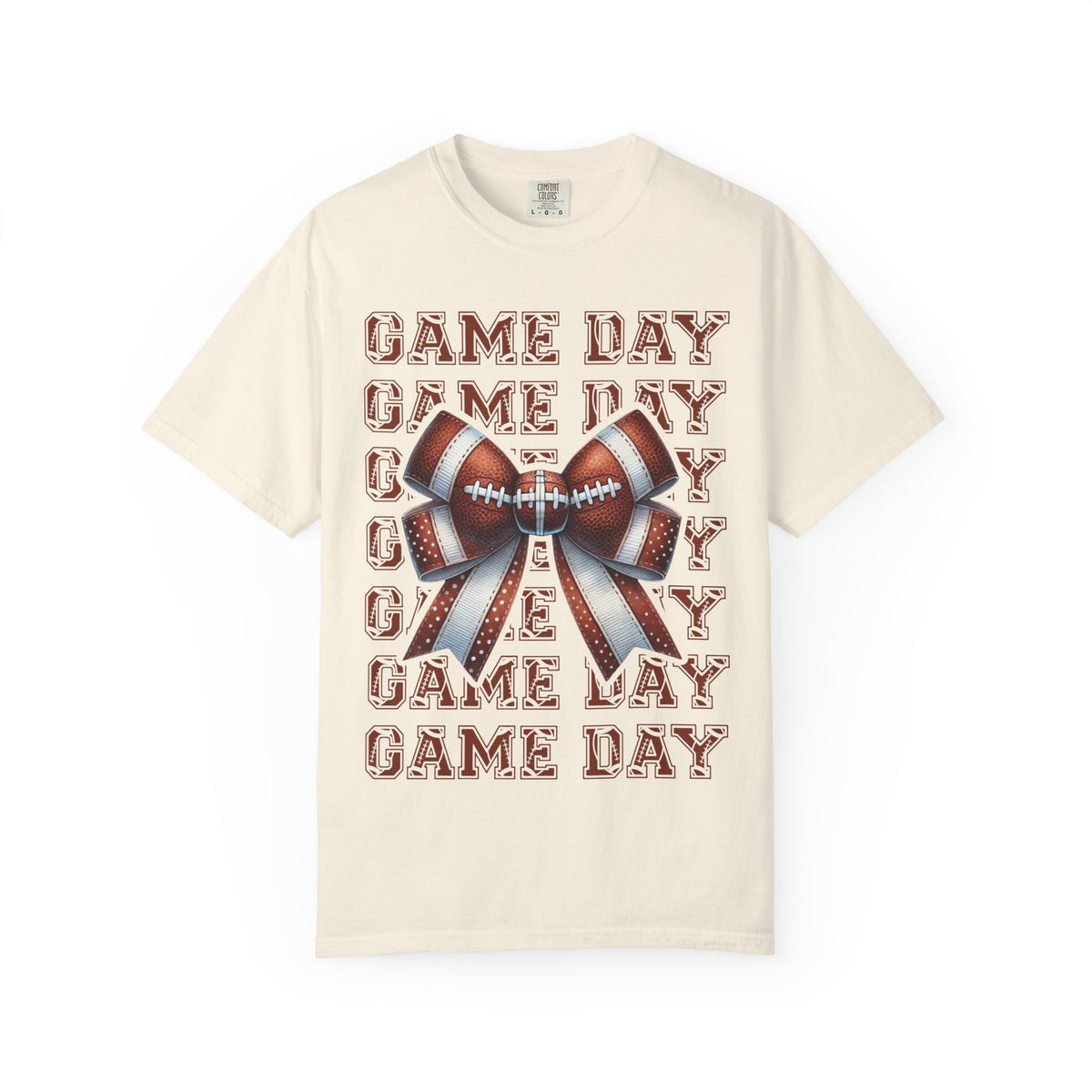 Game Day Football Bow T-Shirt