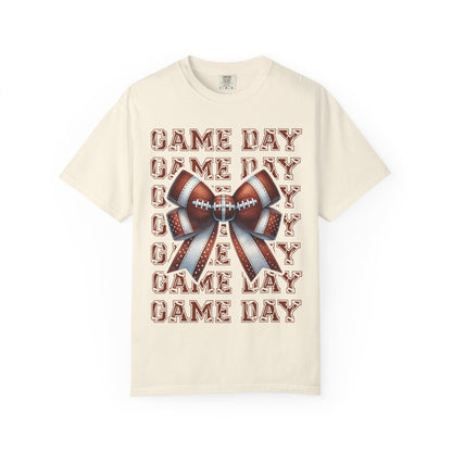 Game Day Football Bow T-Shirt