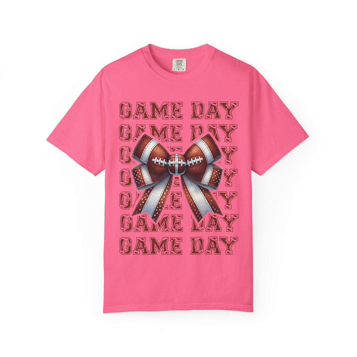 Game Day Football Bow T-Shirt