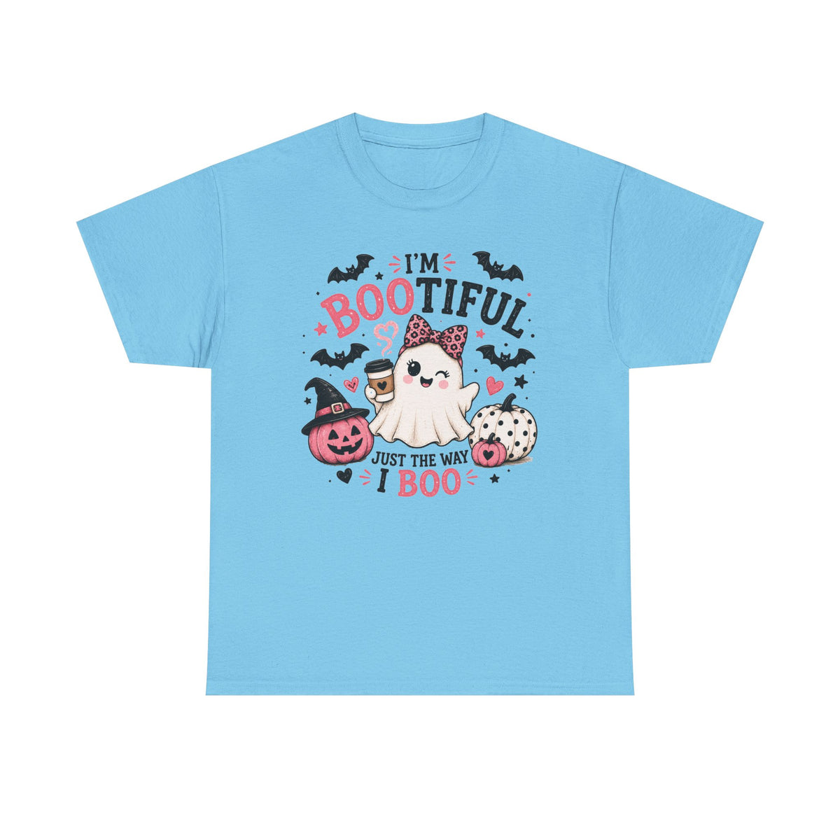 I’m Bootiful Ghost Tee — Cute Halloween Boo Shirt (“Just the Way I Boo”)