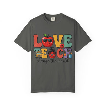 Love Teach "Change the World" Teacher T-Shirt