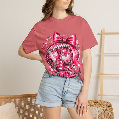 Game Day Pink Football T-Shirt — Sparkle Bow 'Game Day' Tee