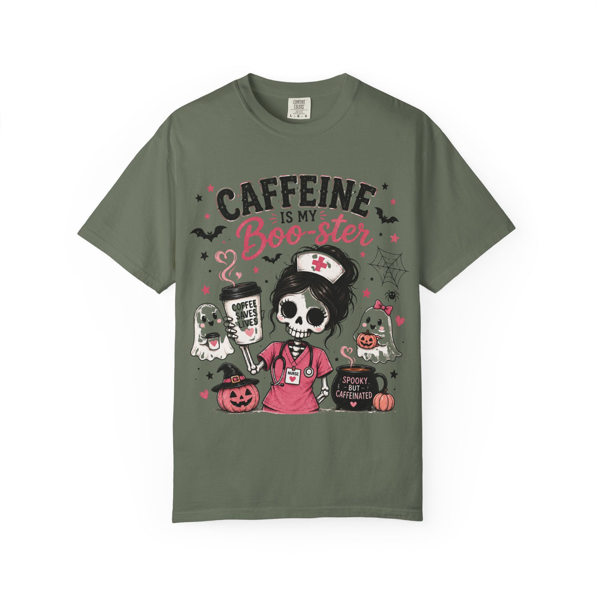 Caffeine Is My Boo-ster Halloween T-Shirt