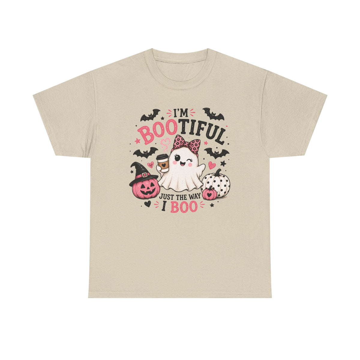 I’m Bootiful Ghost Tee — Cute Halloween Boo Shirt (“Just the Way I Boo”)