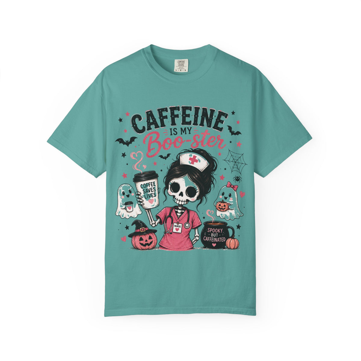 Caffeine Is My Boo-ster Halloween T-Shirt