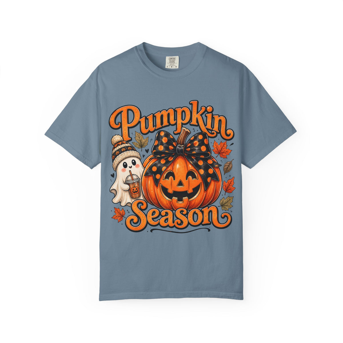 Pumpkin Season T-Shirt — Cute Jack-O’-Lantern & Ghost Fall Tee