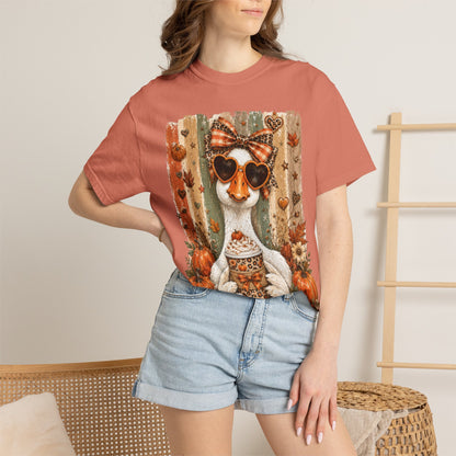 Fall Cat Pumpkin Tee – Cute Autumn Cat with Pumpkin Spice Latte T-Shirt