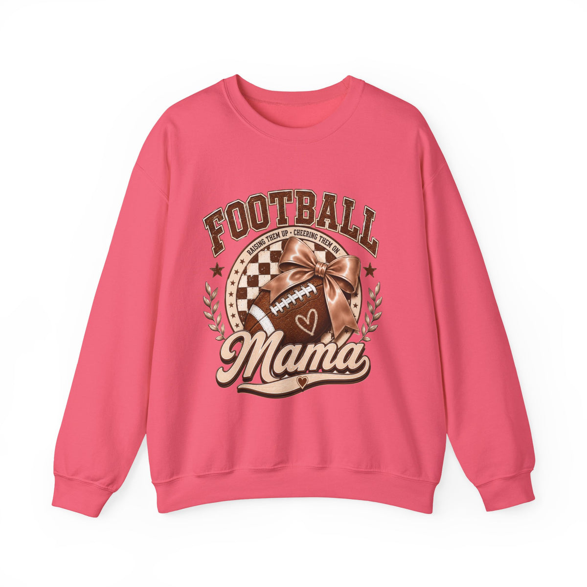 Football Mama Sweatshirt — Vintage Brown Football Mom Crewneck