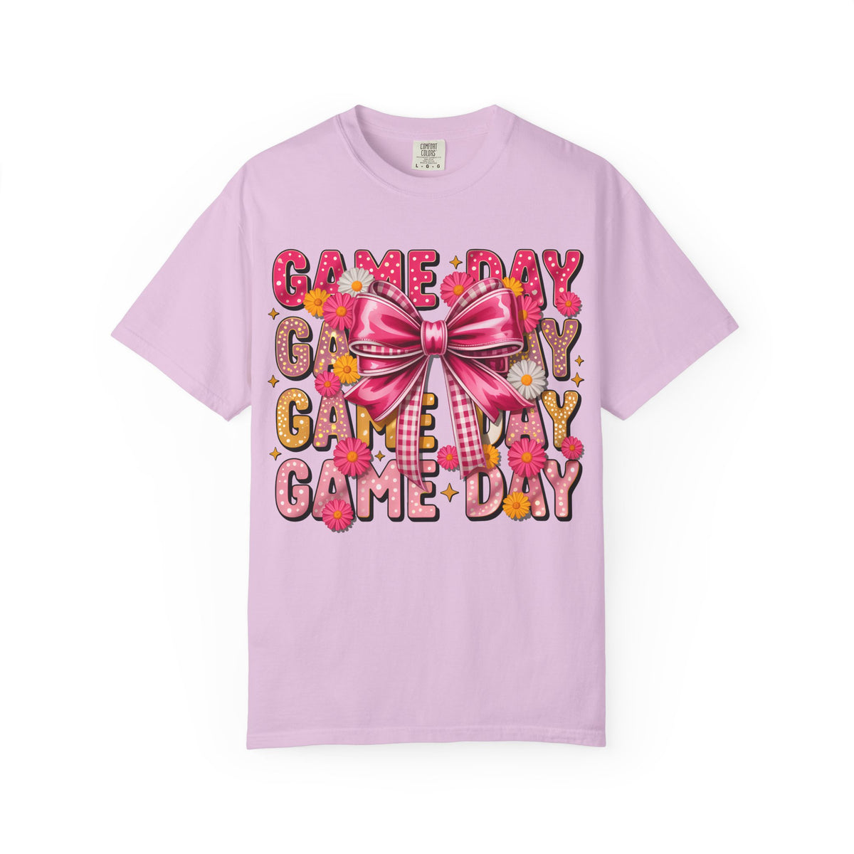 Game Day T-Shirt — Pink Bow Cheer Graphic Tee