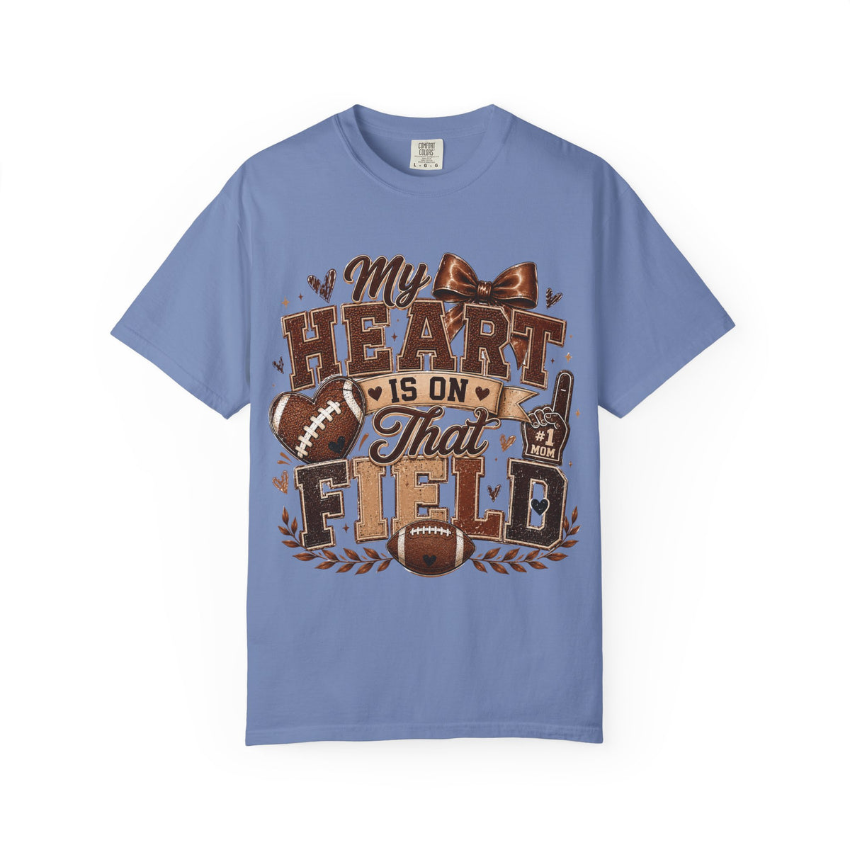 Football Mom/Dad T-Shirt — “My Heart Is On That Field” Fan Tee