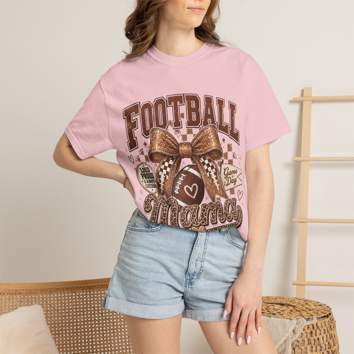 Football Mama T-Shirt – Game Day Mom Graphic Tee