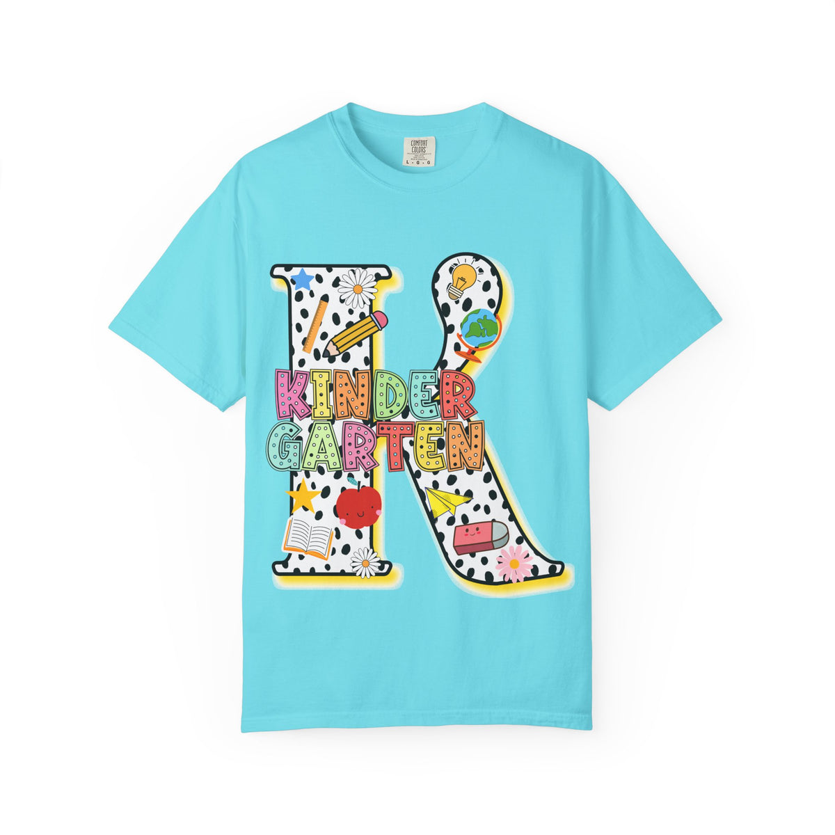 Kindergarten Letter T-Shirt — Cute School Teacher & Student Back-to-School Tee