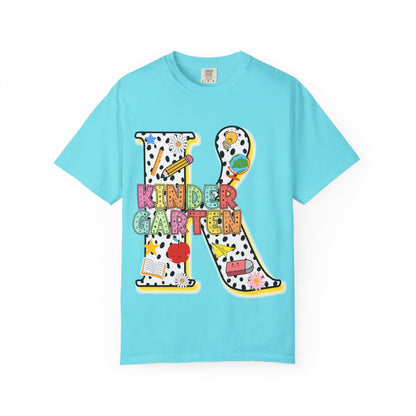 Kindergarten Letter T-Shirt — Cute School Teacher & Student Back-to-School Tee