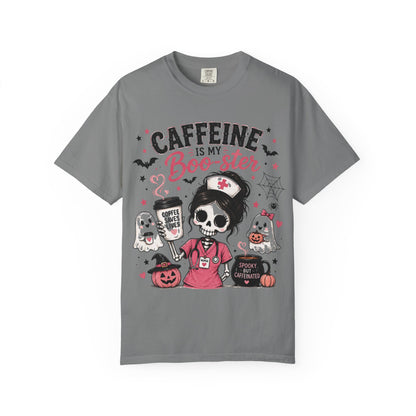 Caffeine Is My Boo-ster Halloween T-Shirt
