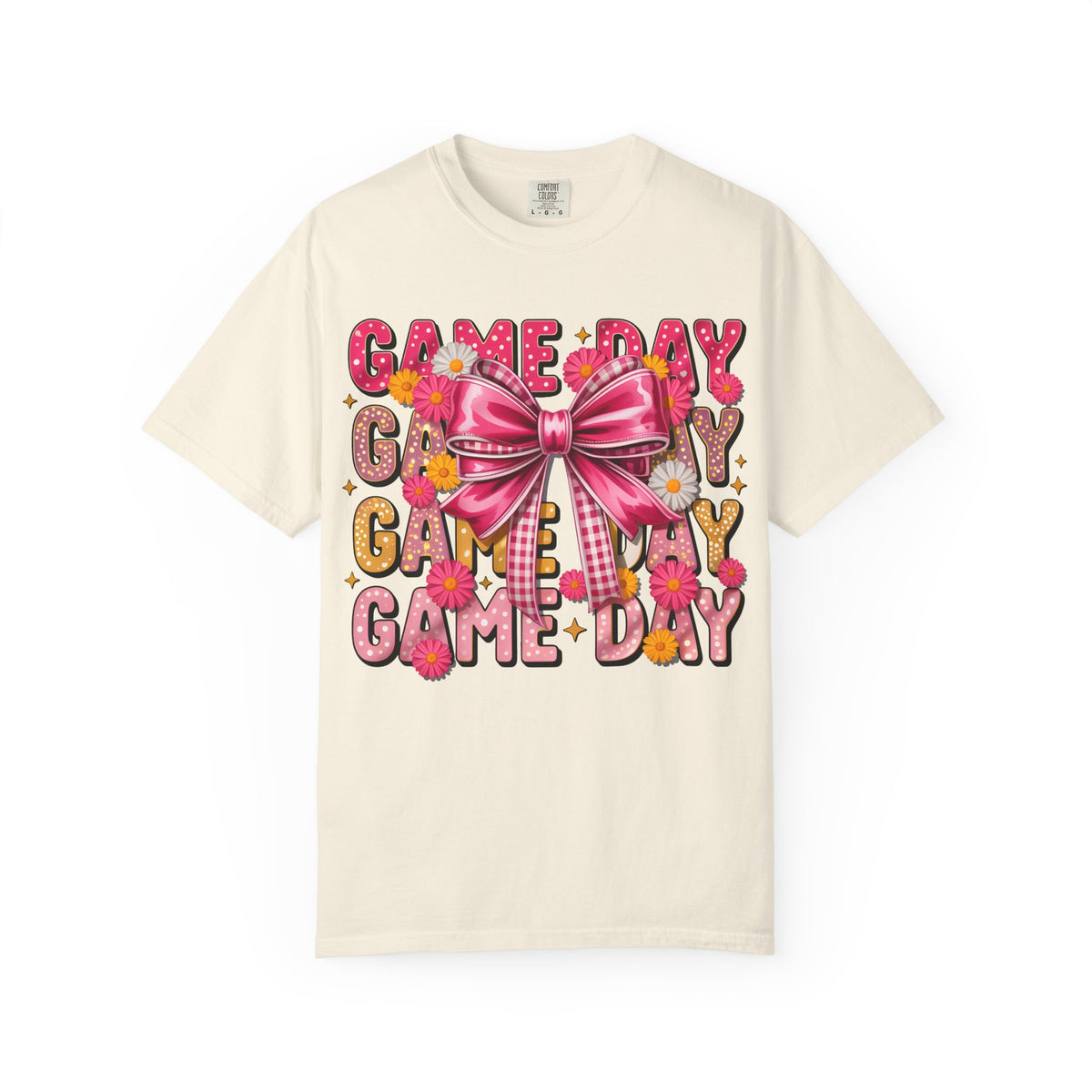 Game Day T-Shirt — Pink Bow Cheer Graphic Tee