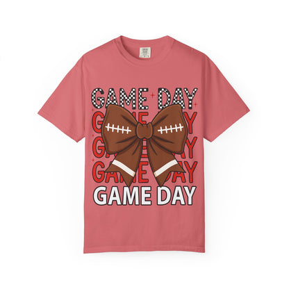 Game Day Football Bow T-Shirt