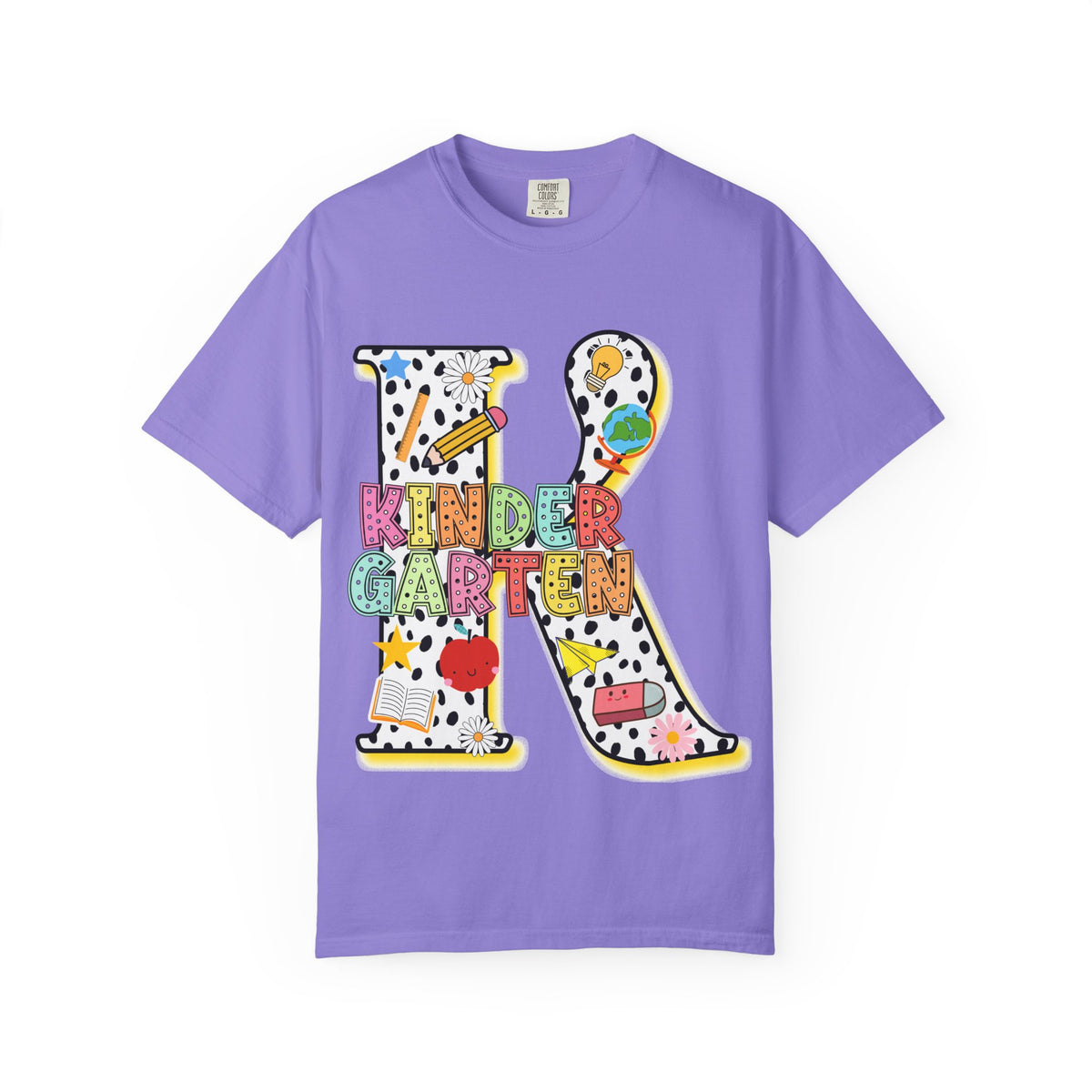Kindergarten Letter T-Shirt — Cute School Teacher & Student Back-to-School Tee