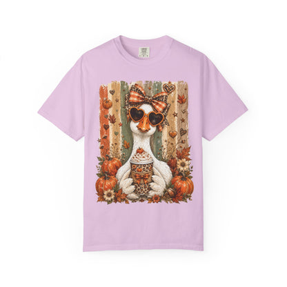 Fall Cat Pumpkin Tee – Cute Autumn Cat with Pumpkin Spice Latte T-Shirt