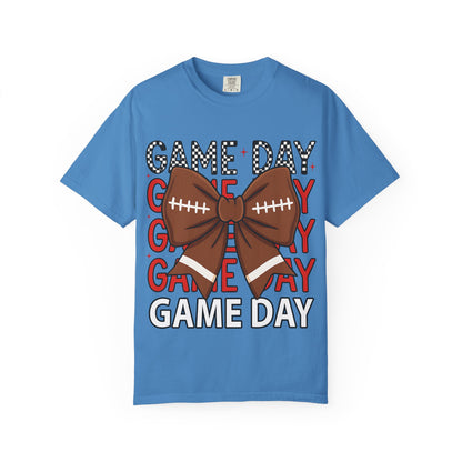 Game Day Football Bow T-Shirt