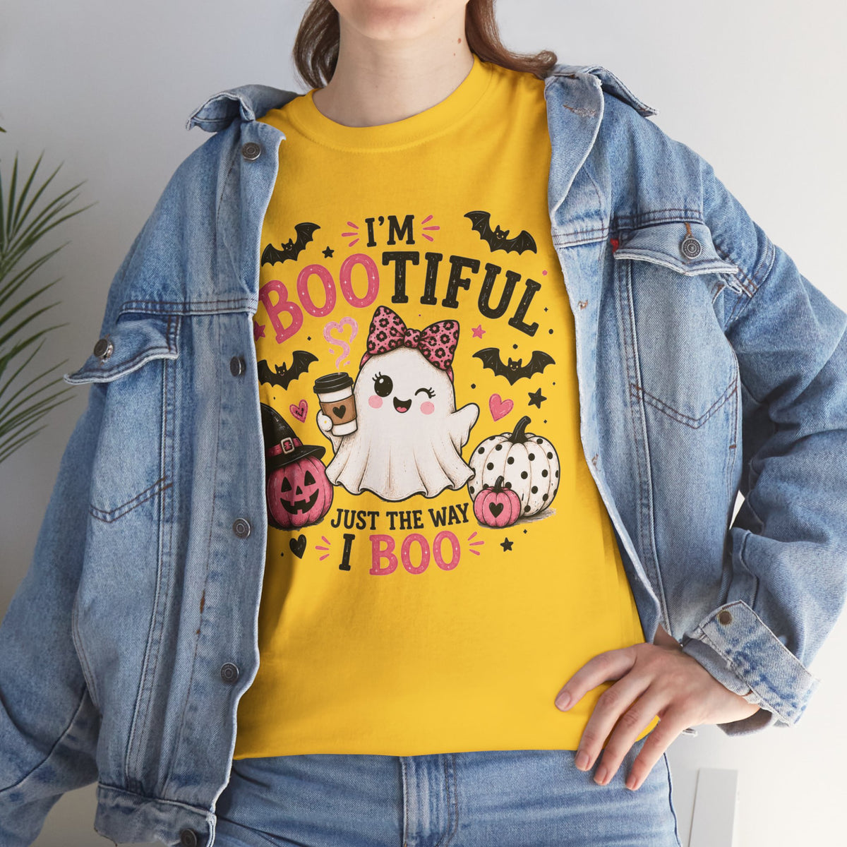 I’m Bootiful Ghost Tee — Cute Halloween Boo Shirt (“Just the Way I Boo”)