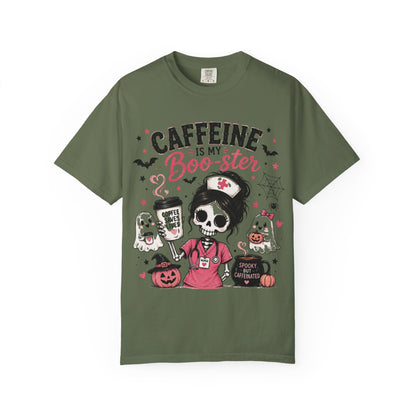 Caffeine Is My Boo-ster Halloween T-Shirt