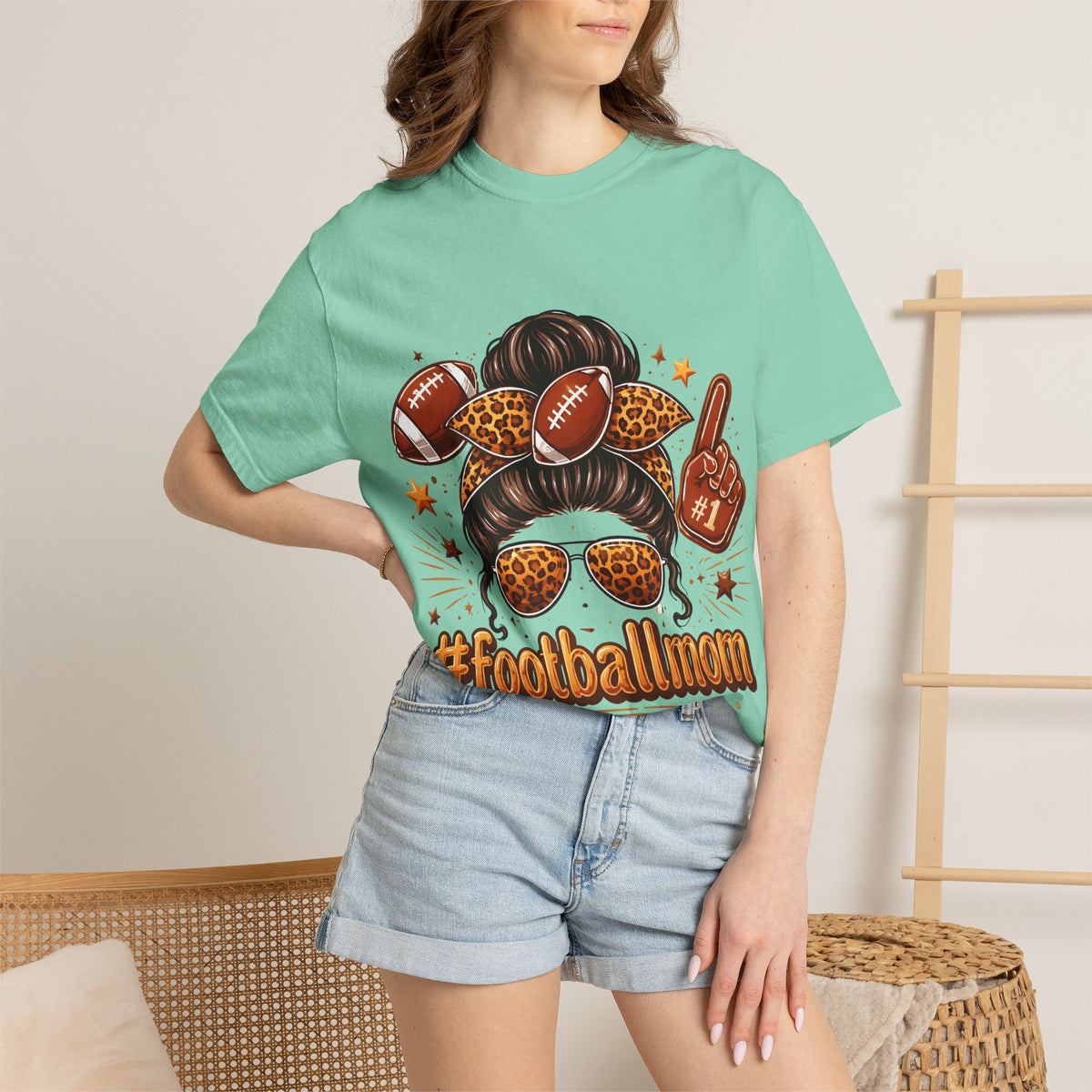 Football Mom T-Shirt — #FootballMom Graphic Tee for Game Day