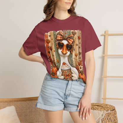 Fall Cat Pumpkin Tee – Cute Autumn Cat with Pumpkin Spice Latte T-Shirt