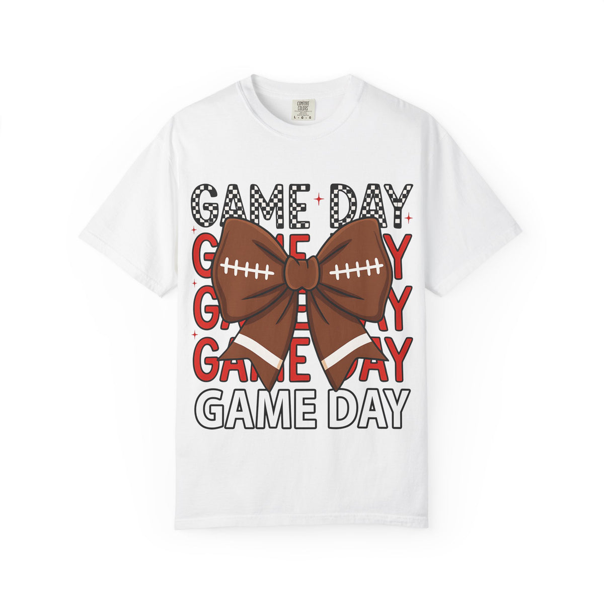 Game Day Football Bow T-Shirt