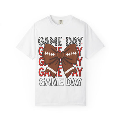Game Day Football Bow T-Shirt