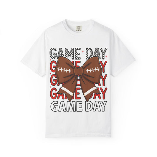 Game Day Football Bow T-Shirt