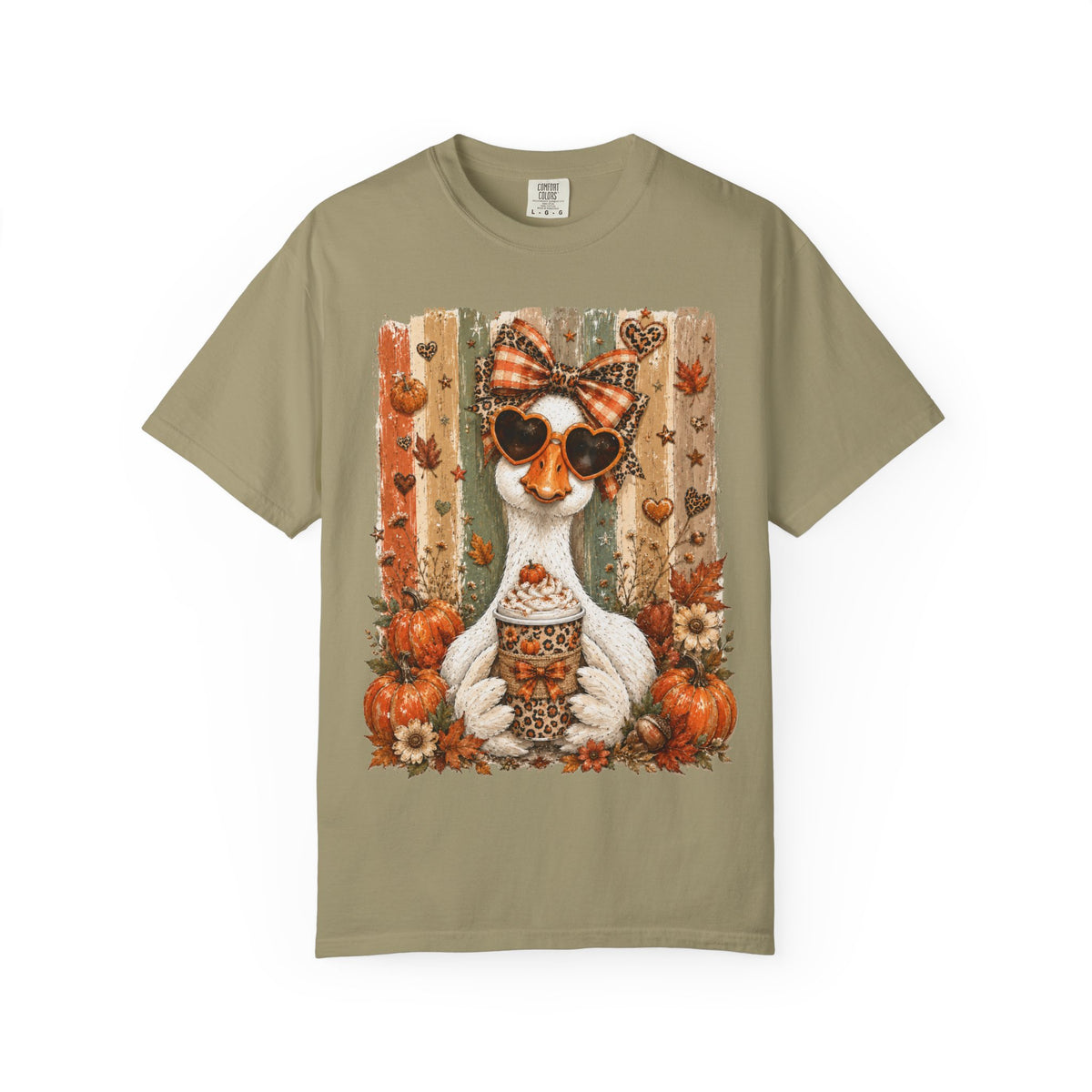 Fall Cat Pumpkin Tee – Cute Autumn Cat with Pumpkin Spice Latte T-Shirt