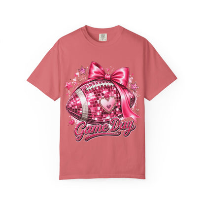 Game Day Pink Football T-Shirt — Sparkle Bow 'Game Day' Tee