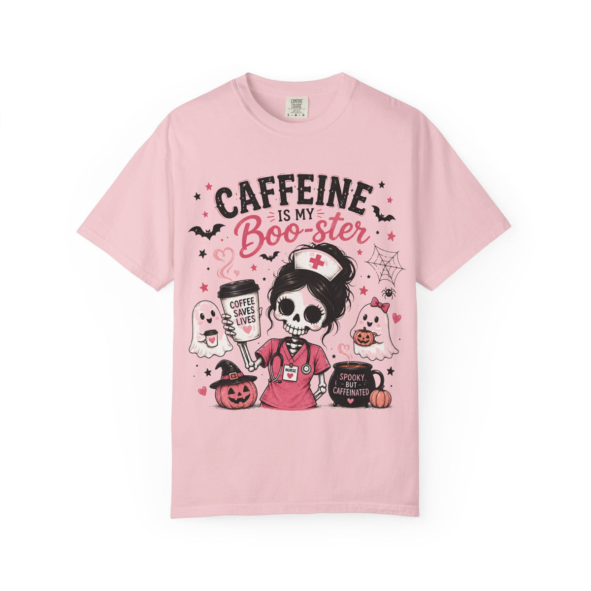 Caffeine Is My Boo-ster Halloween T-Shirt