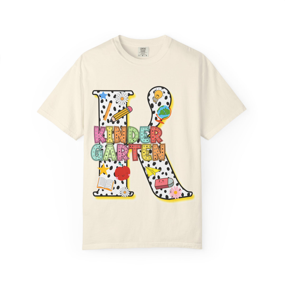 Kindergarten Letter T-Shirt — Cute School Teacher & Student Back-to-School Tee