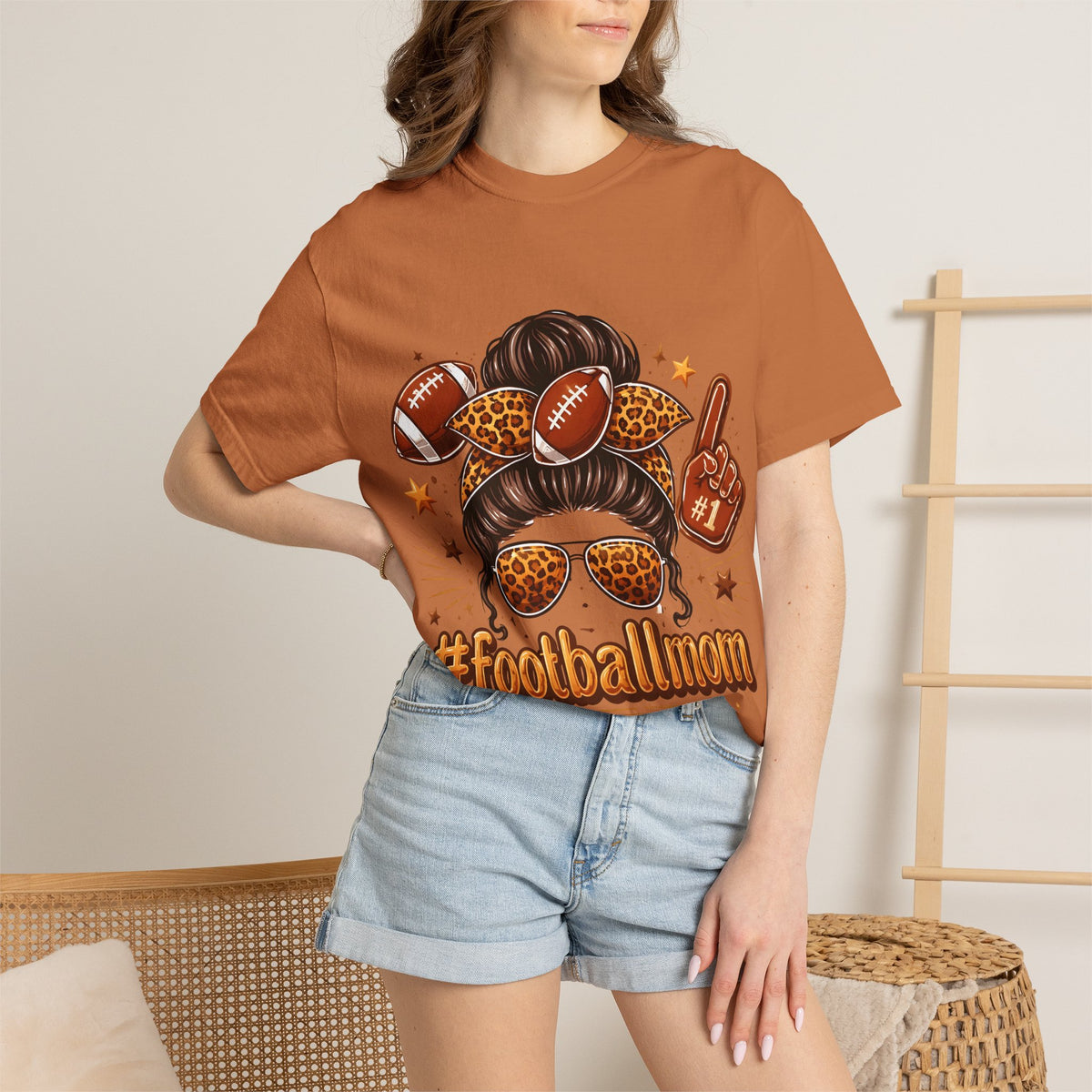 Football Mom T-Shirt — #FootballMom Graphic Tee for Game Day