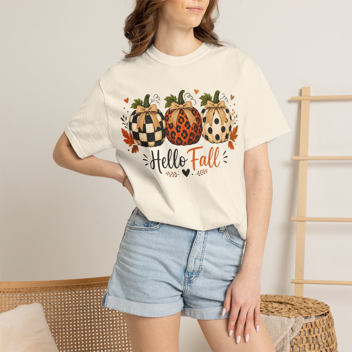 Hello Fall Pumpkin T-Shirt