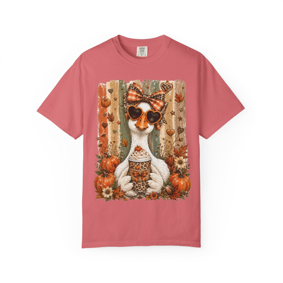 Fall Cat Pumpkin Tee – Cute Autumn Cat with Pumpkin Spice Latte T-Shirt