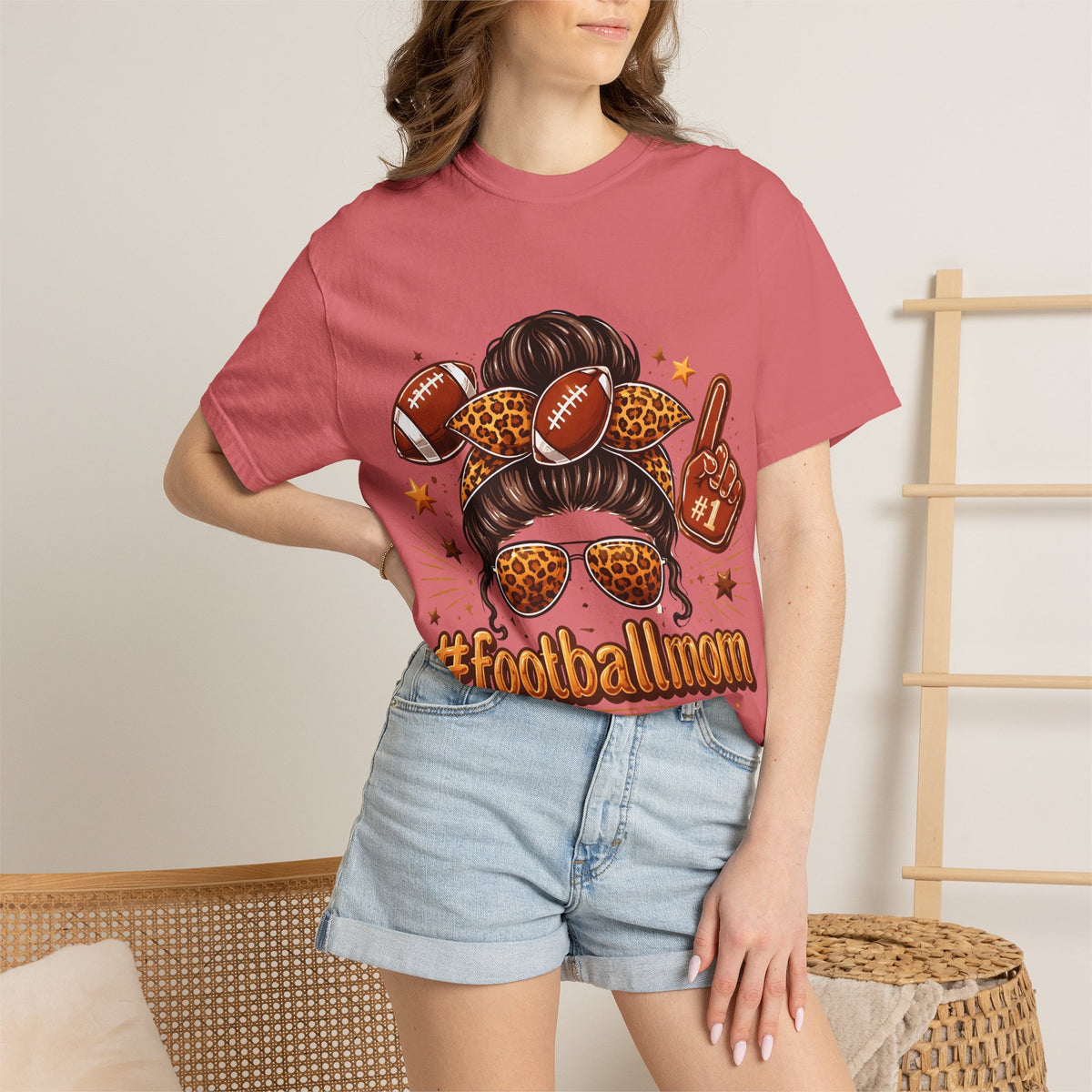 Football Mom T-Shirt — #FootballMom Graphic Tee for Game Day