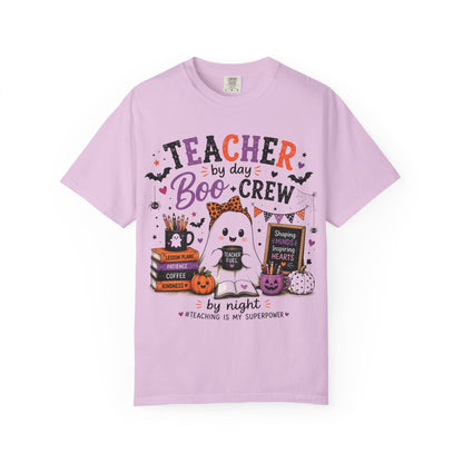 Teacher by Day Boo Crew T-Shirt — Halloween Teacher Tee
