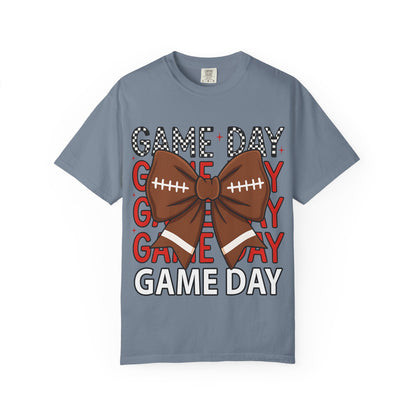 Game Day Football Bow T-Shirt