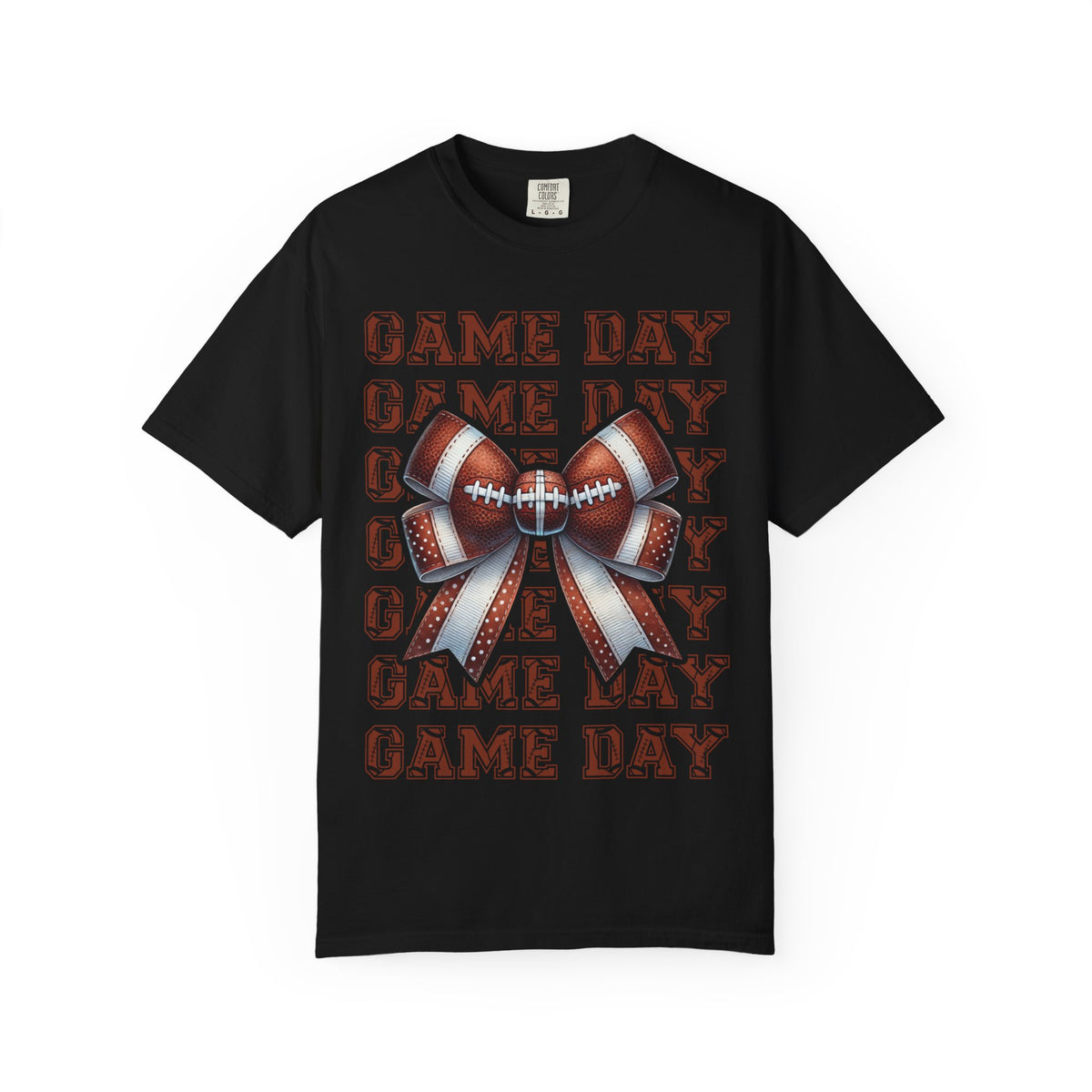 Game Day Football Bow T-Shirt