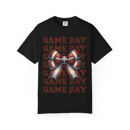 Game Day Football Bow T-Shirt