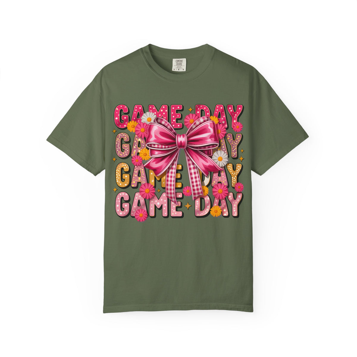Game Day T-Shirt — Pink Bow Cheer Graphic Tee