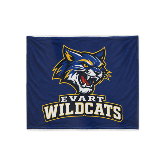 Evart Wildcats Fleece Blanket – Cozy School Spirit Throw