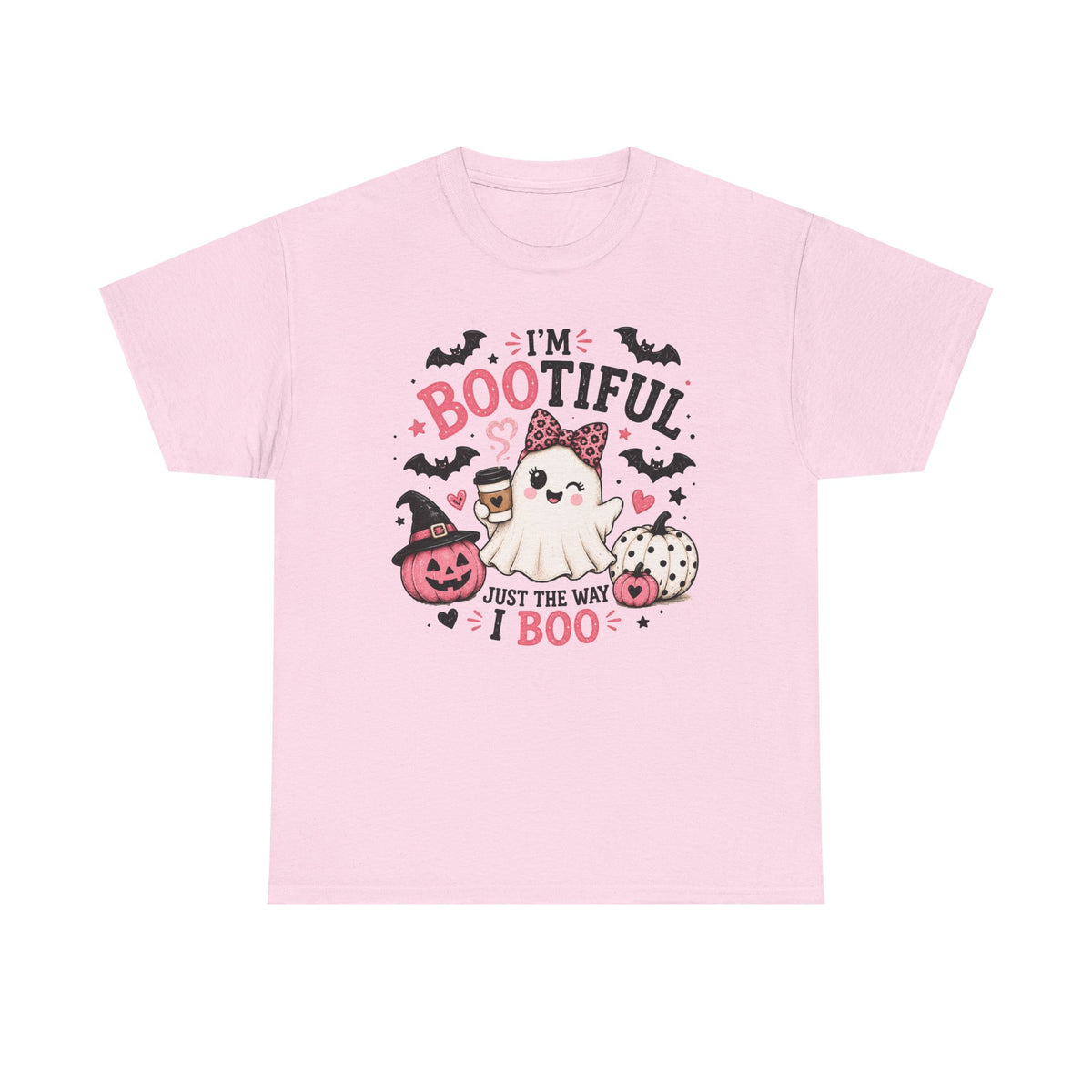 I’m Bootiful Ghost Tee — Cute Halloween Boo Shirt (“Just the Way I Boo”)