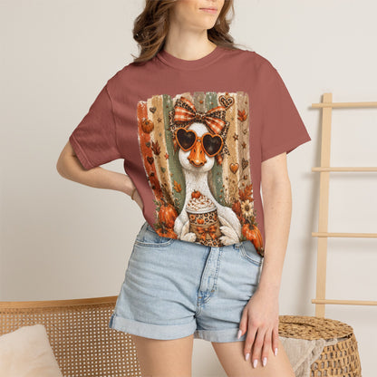 Fall Cat Pumpkin Tee – Cute Autumn Cat with Pumpkin Spice Latte T-Shirt