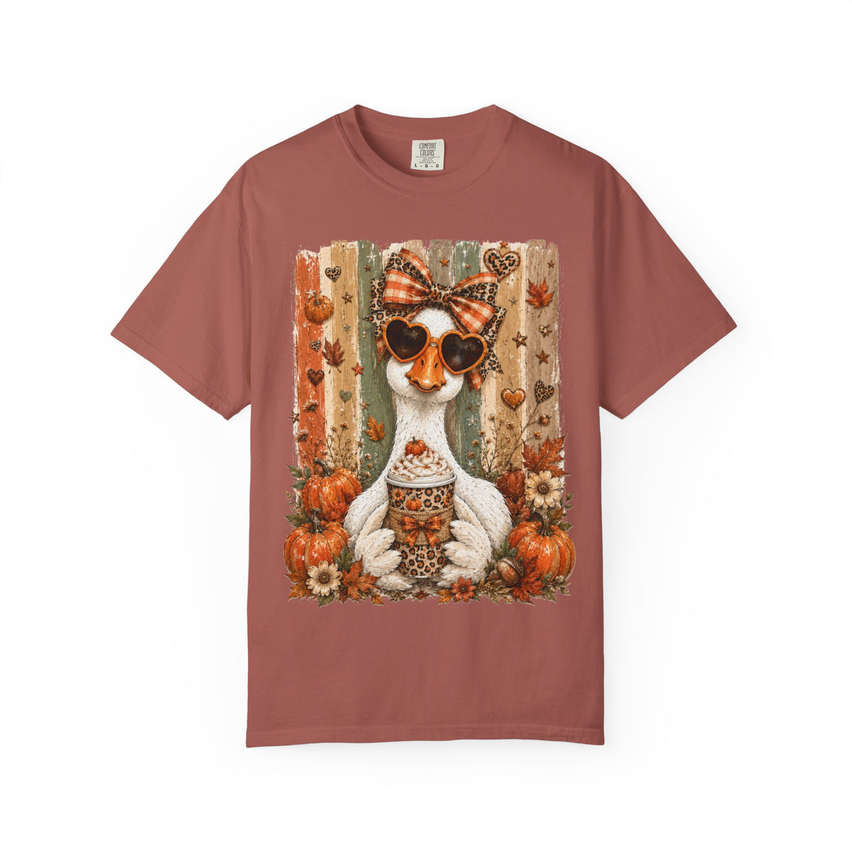 Fall Cat Pumpkin Tee – Cute Autumn Cat with Pumpkin Spice Latte T-Shirt
