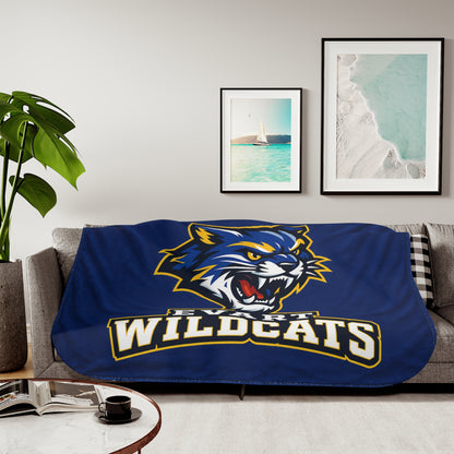 Evart Wildcats Sherpa Blanket – Cozy School Spirit Throw