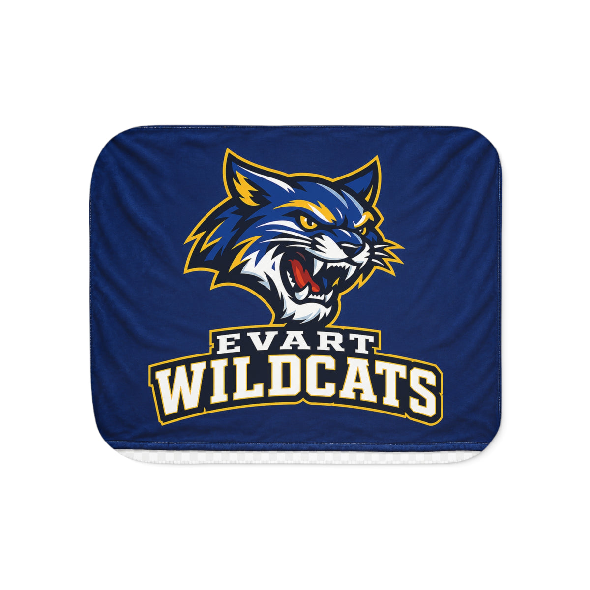 Evart Wildcats Sherpa Blanket – Cozy School Spirit Throw