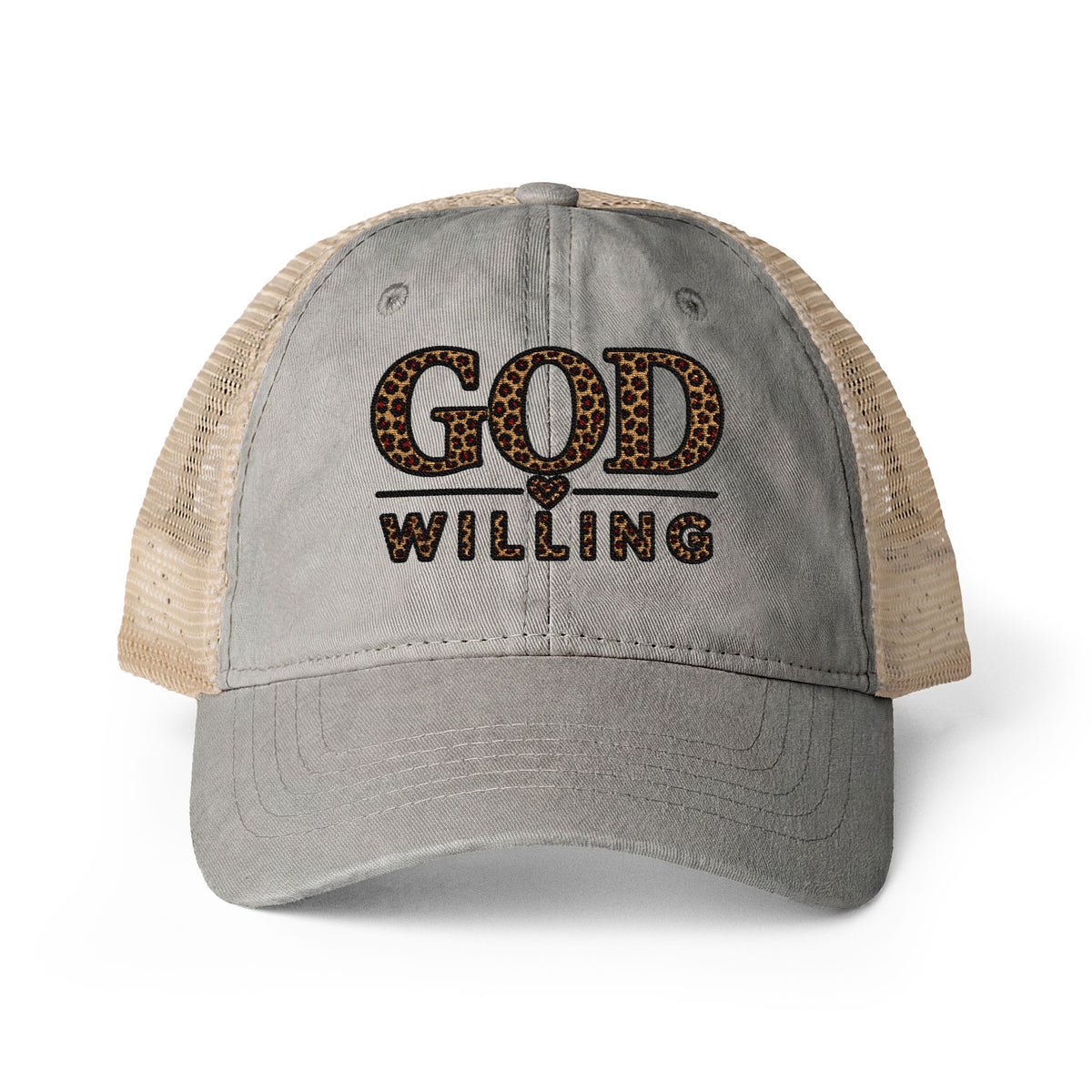 Women's Washed Mesh-Back Cap